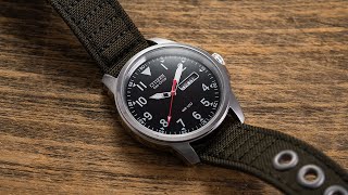 A No Nonsense Field Watch Under 200  Citizen Chandler 37mm [upl. by Sylas]