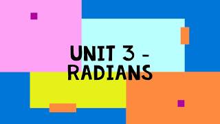 Unit 3  Solving trigonometric equations in radians [upl. by Ennaillij]