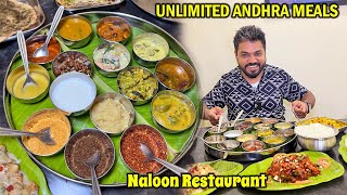 Unlimited Andhra Meals now in Coimbatore  கோவையை கலக்கும் Shree Naloon Family Restaurant [upl. by Arriaes]