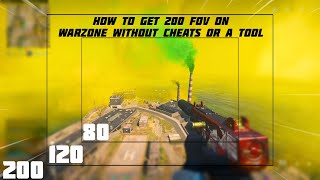 How To Get 200 FOV In Warzone WITHOUT Cheats Or A Tool  Warzone Settings [upl. by Attoynek]