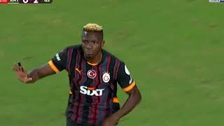 Victor Osimhen Bicycle Goal vs Antalyaspor Antalyaspor vs Galatasaray Highlights Süper Lig 2024 [upl. by Accem]