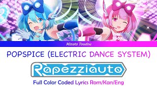 Rapezziauto  POPSPICE ELECTRIC DANCE SYSTEM Show By Rock FULL Color Coded Lyrics RomKanEng [upl. by Sunda893]