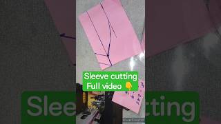 sleeve cutting full video 👇 sleevesdesign cutting trending [upl. by Ylatan]