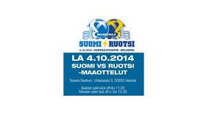 Suomi  Ruotsi maaottelu 2014  Miehet [upl. by Pucida633]