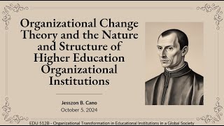 Organizational Change Theory and the Nature and Structure of HEIs [upl. by Darcia267]