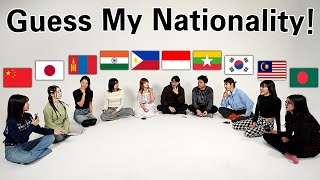 10 Asians Guess Each Others Nationality What country Im From [upl. by Enelehcim]