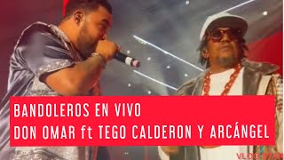 Don Omar ft Tego Calderon y Arcángel  BANDOLEROS EN VIVO [upl. by Ennalyrehc]