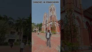 Churches in Pondicherry shortsfeed travel shorts viralvideo placestovisit [upl. by Aracat592]