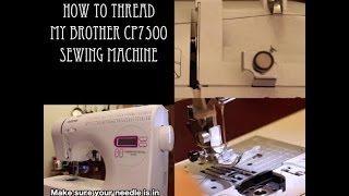 How to thread Brother CP7500 sewing machine The Rachel Dixon DIY Tutorial Easy at home Beginner tips [upl. by Imehon995]