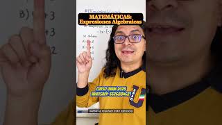 Así se SIMPLIFICAN las EXPRESIONES ALGEBRAICAS para tu EXAMEN DE AMDISIÓN A LA UNAM 2025 [upl. by Jaffe266]