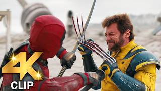 Deadpool Vs Wolverine  Fight Scene  DEADPOOL amp WOLVERINE 2024 Movie CLIP 4K [upl. by Ahsya]