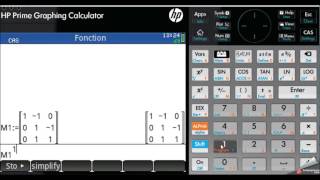 Manipuler des matrices sur calculatrice HP Prime [upl. by Nadbus]