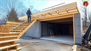 Couple Builds Dream Garage for 5000 in 31 Days  Start to Finish DIY Build by Weandnature [upl. by Marji]