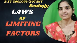 Law of limiting factors EcologyBSc 1st and 3rd semesterlawsoflimitingfactorsgnb [upl. by Felty483]