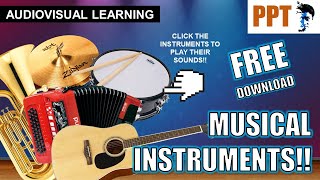 With Sounds Musical Instruments FREE PowerPoint Download [upl. by Cherrita]