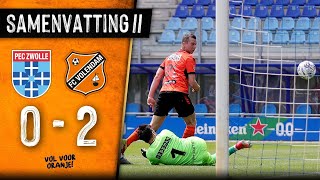 Heer en meester in Zwolle  Samenvatting PEC Zwolle  FC Volendam 02 20212022 [upl. by Anialem]