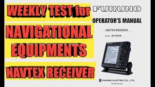 NAVTEX RECEIVER  NAVIGATIONAL EQUIPMENTS  Weekly Test Tutorial 3 [upl. by Nohsav]