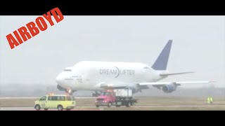 Boeing Dreamlifter Takeoff Jabara Airport Wichita KS [upl. by Brenden]