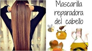 Mascarilla para el pelo  Preparación y aplicación [upl. by Hareema]