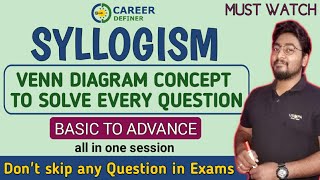 Syllogism Complete Chapter For Bank Exams  Syllogism Concepts amp Tricks  IBPSRRBSBI PO amp Clerk [upl. by Reede]