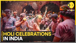 2024 Holi Celebrations Colourful Holi festivities across India  WION News [upl. by Saraann]