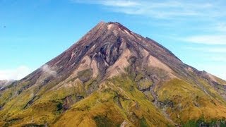 Awesome Helicopter Flight over New Zealands Mount Taranaki Volcano [upl. by Squire]