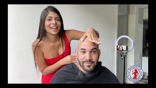 Barberette Rosa  Headshave for Scalp Treatment Trailer [upl. by Daffy]