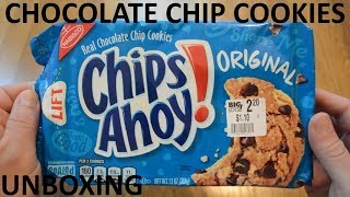 Unboxing Nabisco Chips Ahoy Original Chocolate Chip Cookies [upl. by Hnaht]