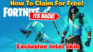 How to claim the exclusive intel skin for FREE in fortnite [upl. by Randall]