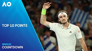 Top 10 Points of the Tournament  Australian Open 2024 [upl. by Crudden]