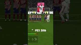 Cristiano Ronaldos Evolution in pes🤌 cristianoronaldo cristiano shorts efootball freekick [upl. by Iborian30]