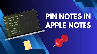 How to Pin a Note in Apple Notes on Mac [upl. by Meekar177]