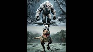 Yeti vs T Rex vs Gaint Creatures Godzilla Wendigo King Kong Werewolf Dainasour mammoth alien [upl. by Mehalick]