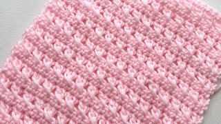 Crochet 🧶 Crossed Double Crochet Stitch For Beginners [upl. by Georgie231]