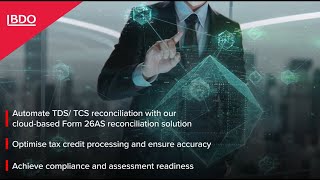 TDS Catch by BDO India  Digitised Form 26AS Reconciliation Solution [upl. by Nosnibor]