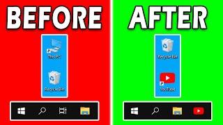 How To Pin YouTube To Taskbar  Add YouTube ShortCut On Desktop Windows 10 [upl. by Padget]