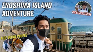 Local Seafoods Train and Beautiful Beach Near Tokyo Kamakura Enoshima Island Adventure Ep308 [upl. by Acimahs662]