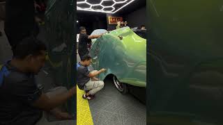 Akhirnya akeem wrap colour baru dekat bezza green porche Lain macam weh [upl. by Atenek377]