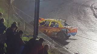 Cowdenbeath Racewall Bangers October 13th 2018 race 2 [upl. by Melgar]