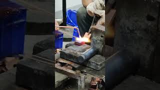 How to weld a copper bar by an industrial hydrogen generatorcopperwelding welder [upl. by Doll]