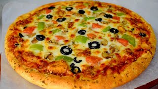 Best Homemade Pizza Recipe By Lively cooking [upl. by Nnaasil634]