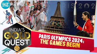 Paris Olympics 2024 Indian Contingent Shines At Grand Opening Ceremony  River Seine  France [upl. by Brendis792]