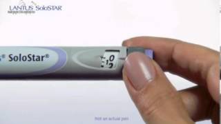 Injecting Insulin With the Lantus SoloSTAR Pen [upl. by Anihta]