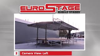 Mobile Stage Rentals Hydraulic Lift  3 camera angles  TimeLapse Stage Set Up [upl. by Isiad314]