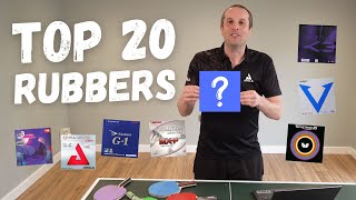 Top 20 most popular table tennis rubbers [upl. by Isteb]