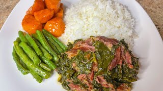 Southern Collard Greens With Smoked Turkey Neck  Collard Greens Recipe [upl. by Layton848]