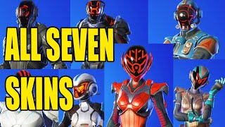 ALL The Seven Skins Showcase in Fortnite [upl. by Atileda704]