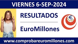 Resultado del sorteo EuroMillones del viernes 6 de septiembre de 2024 [upl. by Zamora944]