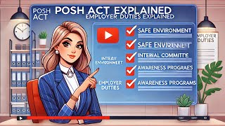 POSH Act Employer Duties Explained  Workplace Safety amp Compliance Guide [upl. by Aisena]