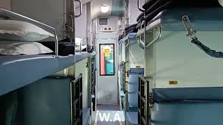 Inside Rajdhani Express 😍 12441 Bilaspur Jn  New Delhi  3 Tier Coach indianrailways train [upl. by Ilat]